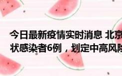 今日最新疫情实时消息 北京通州区新增确诊病例2例、无症状感染者6例，划定中高风险区