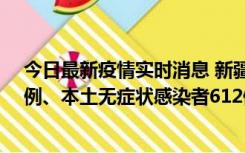 今日最新疫情实时消息 新疆乌鲁木齐新增本土确诊病例29例、本土无症状感染者612例