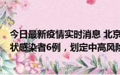 今日最新疫情实时消息 北京通州区新增确诊病例2例、无症状感染者6例，划定中高风险区