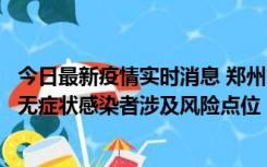 今日最新疫情实时消息 郑州市通报新增新冠肺炎确诊病例和无症状感染者涉及风险点位