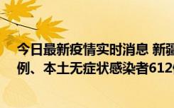 今日最新疫情实时消息 新疆乌鲁木齐新增本土确诊病例29例、本土无症状感染者612例