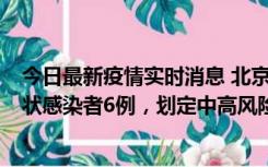 今日最新疫情实时消息 北京通州区新增确诊病例2例、无症状感染者6例，划定中高风险区