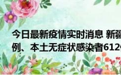 今日最新疫情实时消息 新疆乌鲁木齐新增本土确诊病例29例、本土无症状感染者612例