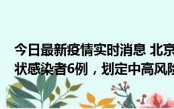 今日最新疫情实时消息 北京通州区新增确诊病例2例、无症状感染者6例，划定中高风险区