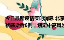 今日最新疫情实时消息 北京通州区新增确诊病例2例、无症状感染者6例，划定中高风险区