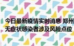 今日最新疫情实时消息 郑州市通报新增新冠肺炎确诊病例和无症状感染者涉及风险点位