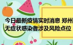 今日最新疫情实时消息 郑州市通报新增新冠肺炎确诊病例和无症状感染者涉及风险点位