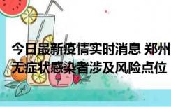 今日最新疫情实时消息 郑州市通报新增新冠肺炎确诊病例和无症状感染者涉及风险点位