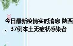 今日最新疫情实时消息 陕西11月9日新增12例本土确诊病例、37例本土无症状感染者