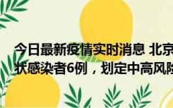 今日最新疫情实时消息 北京通州区新增确诊病例2例、无症状感染者6例，划定中高风险区