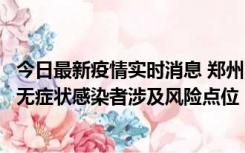 今日最新疫情实时消息 郑州市通报新增新冠肺炎确诊病例和无症状感染者涉及风险点位