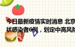 今日最新疫情实时消息 北京通州区新增确诊病例2例、无症状感染者6例，划定中高风险区