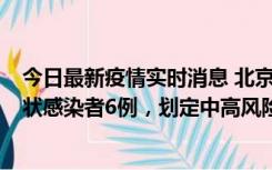 今日最新疫情实时消息 北京通州区新增确诊病例2例、无症状感染者6例，划定中高风险区