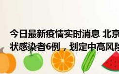 今日最新疫情实时消息 北京通州区新增确诊病例2例、无症状感染者6例，划定中高风险区