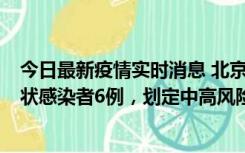 今日最新疫情实时消息 北京通州区新增确诊病例2例、无症状感染者6例，划定中高风险区