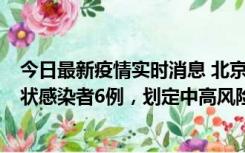 今日最新疫情实时消息 北京通州区新增确诊病例2例、无症状感染者6例，划定中高风险区