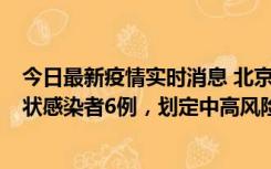 今日最新疫情实时消息 北京通州区新增确诊病例2例、无症状感染者6例，划定中高风险区