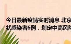 今日最新疫情实时消息 北京通州区新增确诊病例2例、无症状感染者6例，划定中高风险区