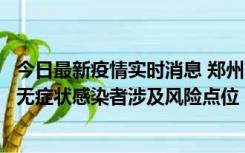 今日最新疫情实时消息 郑州市通报新增新冠肺炎确诊病例和无症状感染者涉及风险点位