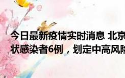 今日最新疫情实时消息 北京通州区新增确诊病例2例、无症状感染者6例，划定中高风险区