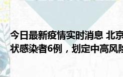 今日最新疫情实时消息 北京通州区新增确诊病例2例、无症状感染者6例，划定中高风险区