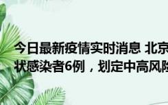 今日最新疫情实时消息 北京通州区新增确诊病例2例、无症状感染者6例，划定中高风险区