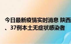 今日最新疫情实时消息 陕西11月9日新增12例本土确诊病例、37例本土无症状感染者