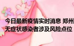 今日最新疫情实时消息 郑州市通报新增新冠肺炎确诊病例和无症状感染者涉及风险点位