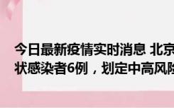 今日最新疫情实时消息 北京通州区新增确诊病例2例、无症状感染者6例，划定中高风险区