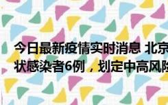 今日最新疫情实时消息 北京通州区新增确诊病例2例、无症状感染者6例，划定中高风险区