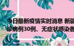 今日最新疫情实时消息 新疆维吾尔自治区11月10日新增确诊病例30例、无症状感染者638例