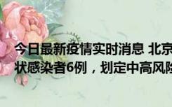 今日最新疫情实时消息 北京通州区新增确诊病例2例、无症状感染者6例，划定中高风险区