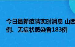 今日最新疫情实时消息 山西11月10日新增本土确诊病例53例、无症状感染者183例