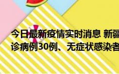 今日最新疫情实时消息 新疆维吾尔自治区11月10日新增确诊病例30例、无症状感染者638例