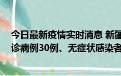 今日最新疫情实时消息 新疆维吾尔自治区11月10日新增确诊病例30例、无症状感染者638例