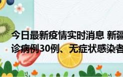 今日最新疫情实时消息 新疆维吾尔自治区11月10日新增确诊病例30例、无症状感染者638例