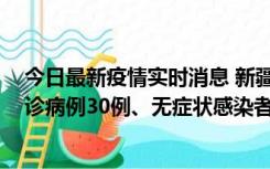 今日最新疫情实时消息 新疆维吾尔自治区11月10日新增确诊病例30例、无症状感染者638例