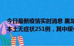 今日最新疫情实时消息 黑龙江11月10日新增本土确诊9例、本土无症状251例，其中绥化市235例