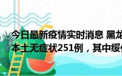 今日最新疫情实时消息 黑龙江11月10日新增本土确诊9例、本土无症状251例，其中绥化市235例