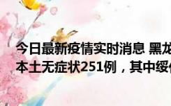 今日最新疫情实时消息 黑龙江11月10日新增本土确诊9例、本土无症状251例，其中绥化市235例