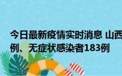 今日最新疫情实时消息 山西11月10日新增本土确诊病例53例、无症状感染者183例