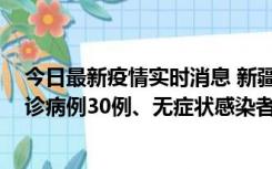 今日最新疫情实时消息 新疆维吾尔自治区11月10日新增确诊病例30例、无症状感染者638例