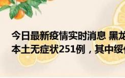 今日最新疫情实时消息 黑龙江11月10日新增本土确诊9例、本土无症状251例，其中绥化市235例