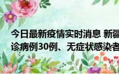 今日最新疫情实时消息 新疆维吾尔自治区11月10日新增确诊病例30例、无症状感染者638例