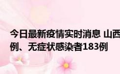 今日最新疫情实时消息 山西11月10日新增本土确诊病例53例、无症状感染者183例