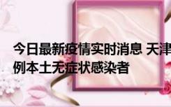 今日最新疫情实时消息 天津昨日新增2例本土确诊病例和35例本土无症状感染者