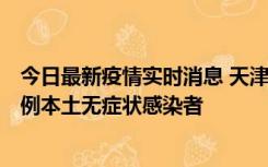 今日最新疫情实时消息 天津昨日新增2例本土确诊病例和35例本土无症状感染者