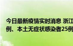 今日最新疫情实时消息 浙江11月12日新增本土确诊病例11例、本土无症状感染者25例