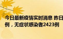 今日最新疫情实时消息 昨日河南新增新冠肺炎确诊病例242例，无症状感染者2423例