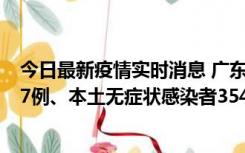 今日最新疫情实时消息 广东11月12日新增本土确诊病例727例、本土无症状感染者3541例
